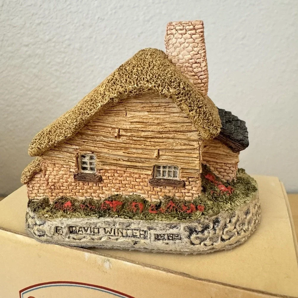 Vintage 80s Signed David Winter Ivy Drover's Cottage English Houses Figurine Lot